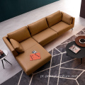 Combinação de sala de estar da família do sofá simples de canto
